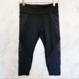 Ivivva by‎ Lululemon Mesh Black Cropped Pant